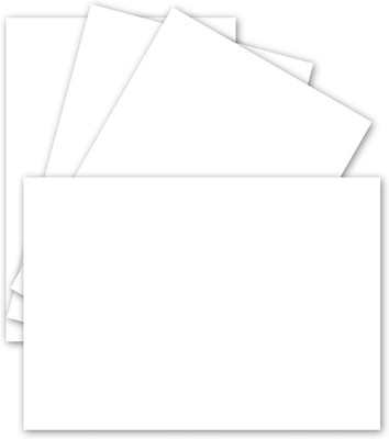 25 Einzel-Karten DIN A6-10,5 x 14,8 cm - 240 g/m² - Hochweiß - Tonkarton - Baste