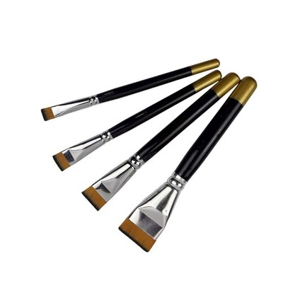 4PCS Artist Brushes Soft Bristles for Oil Watercolor Craft Projects Oil Painting