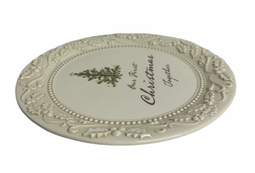 Grasslands Road First Christmas Together 8" Decorative Plate for the Holidays - Picture 5 of 8