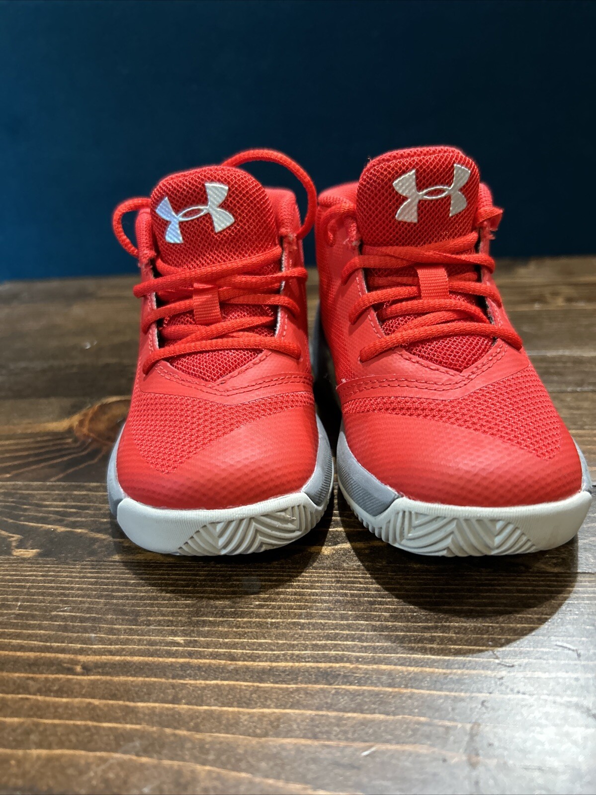 EUC Under Armour Steph Curry RED Toddler Sneakers - Size 5 thumbnail 2
