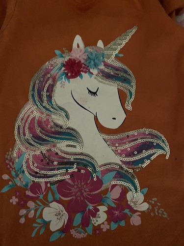 Isaac Mizrahi Girls Unicorn Shirt Sz XS 4 Sequined NWOT - Picture 2 of 4