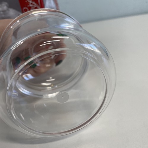 Acrylic Jar NEW in dented box Lid K-0826B Size: 3x3.75 (w/o lid) - Afbeelding 5 van 17