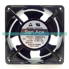 San ACE 109S024UL 115V 14/12W 0.16/0.14A 12038 12cm Cooling Fan