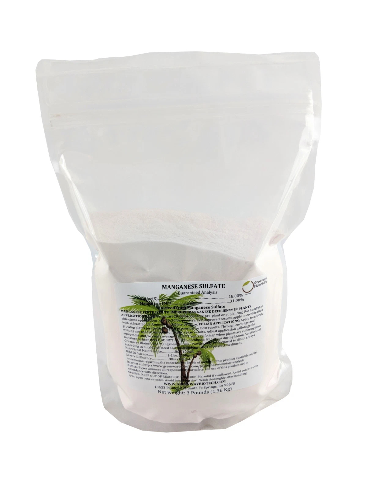 Greenway Biotech Manganese Sulfate Monohydrate Fertilizer - Thumbnail 2