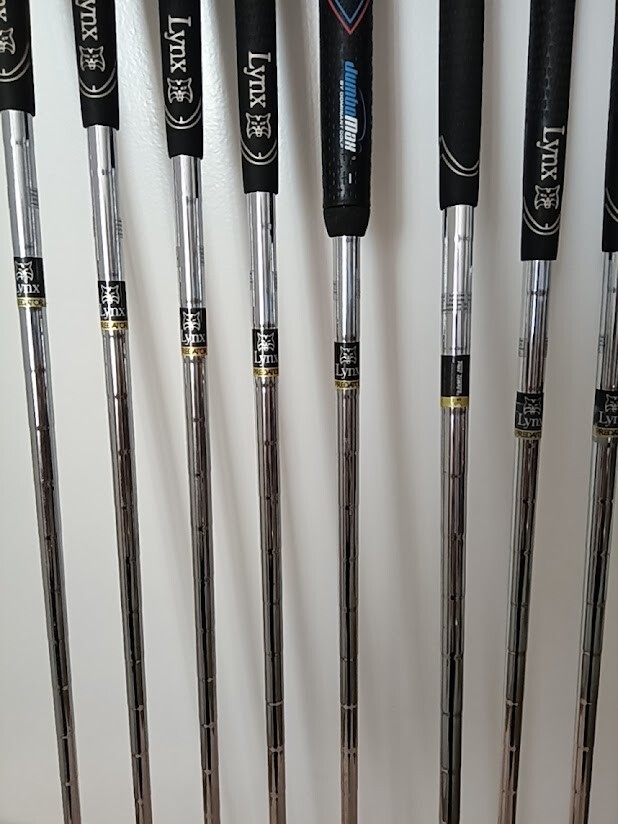 レフティ 希少 1番 ロングアイアン リンクス・Lynx U.S.A MODEL Lynx Lynx U.S.A Iron Set 2-PW Steel Shaft Nice Condition RH