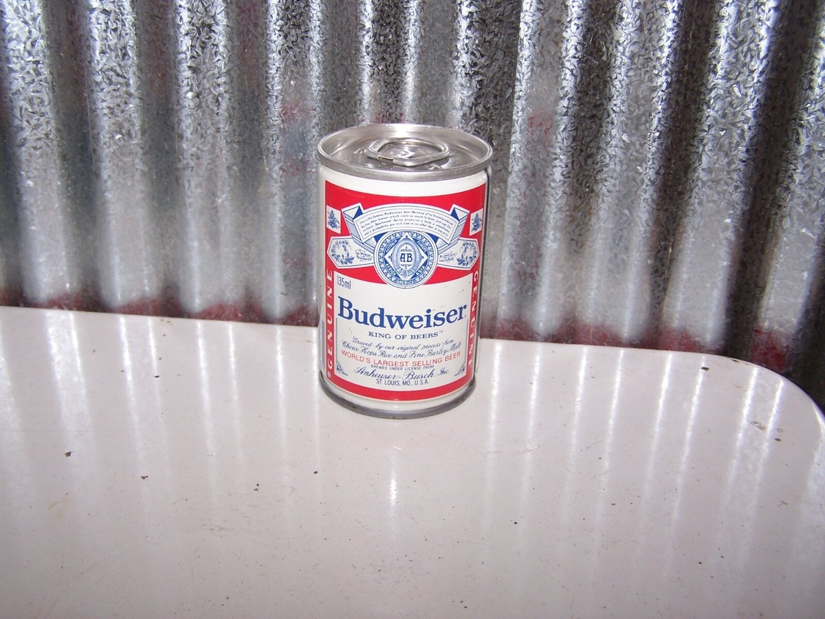 Small 135ml BUDWEISER Beer Can with Odd Pull Tab - JAPAN | eBay