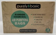 Bamboo Charcoal Air Purifying Bag by Purely Basic (Set of 3)