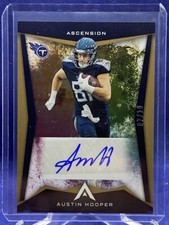Austin Hooper Auto Gold 07/10 2022 Chronicles Ascension ASC-AUH Titans Raiders
