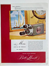 1948 Bell  Howell 13"x10" Print Ad Filmo Auto Master 16mm Movie Camera