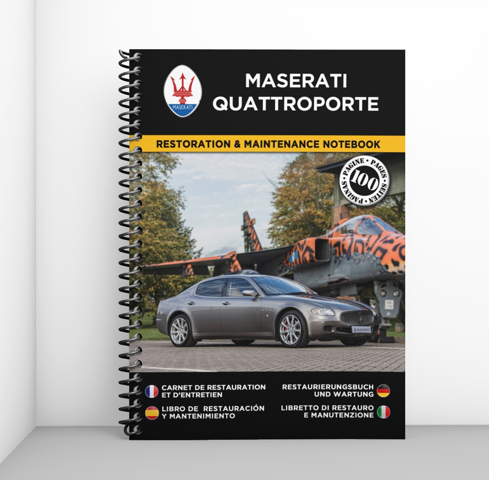 Carnet de restauration Maserati Quattroporte album souvenirs de votre italienne