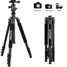 ZOMEI Portable Professional Aluminium Travel Tripod Ball Head for Camera DSLR