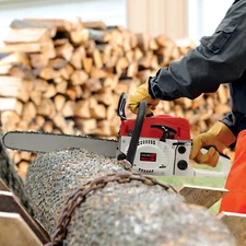 20 Inch 2 Stroke 52CC Gasoline Powered Chainsaw Wood Cutting Pruning Chain Saw