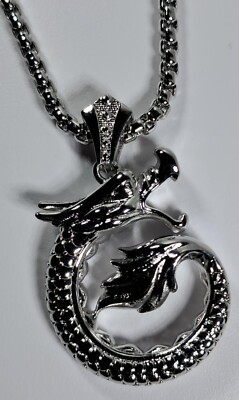 925 sterling silver necklace with Dragon pendant  [Pen128]