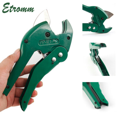 Heavy Duty Pipe Tube PVC Cutter with Metal Handle 1-5/8'' (42mm) Ratchet Cut Tool