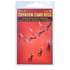 esp cryogen chod rigs barbed or barbless with bait screws all sizes
