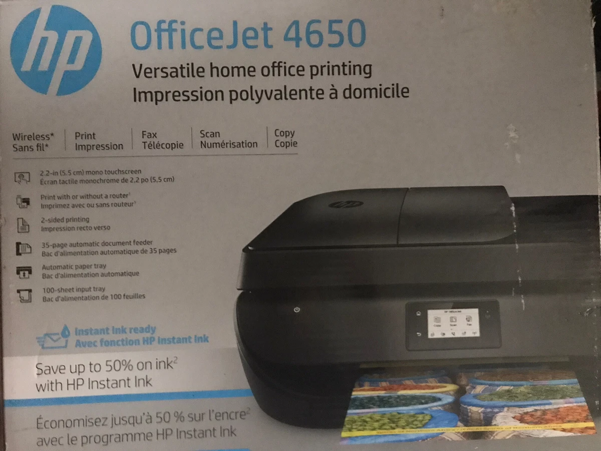 HP Officejet 4650 All-in-One Printer - Black (F1J03A) BrandNewSealed  Hp63ink 889296269809