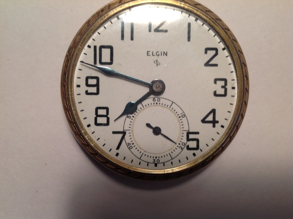 Elgin Pocket Watch Grade 575 Model 20 Size 16s 15 Jewels 10Kt RGP