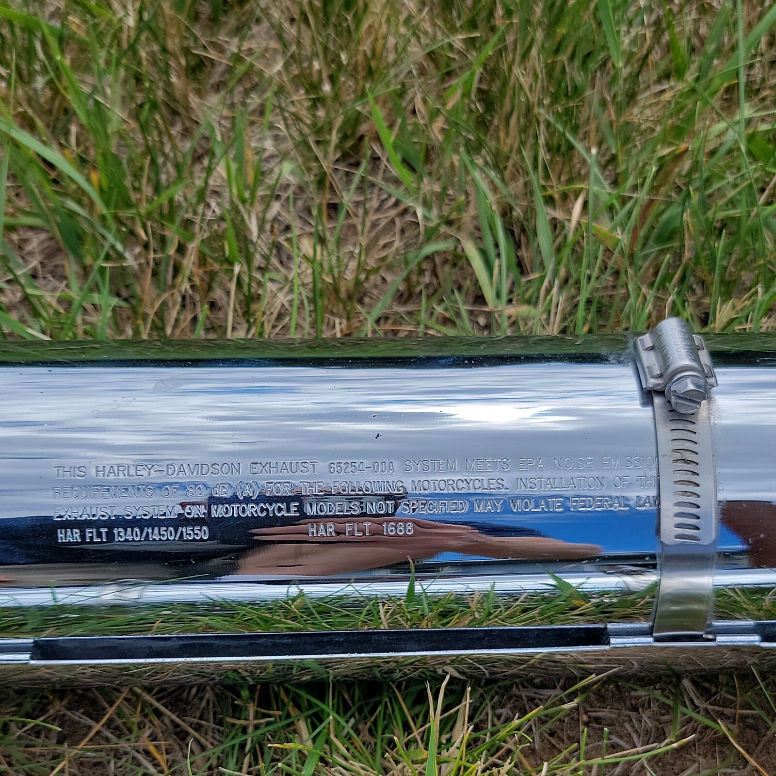 0919 Genuine HarleyDavidson FLT OEM Exhaust Muffler Assembly