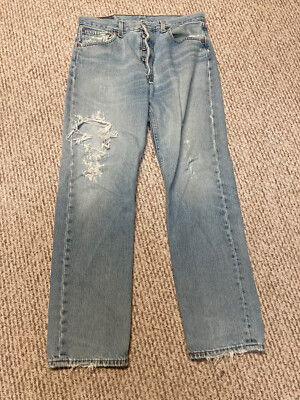 リーバイス 501 XX 米国製 Vtg Levis 501 xx USA Denim Grunge Pants Button Fly Distressed Punk