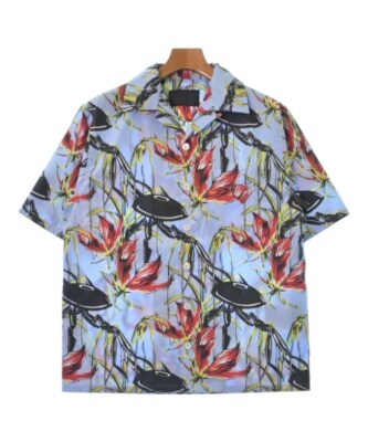 PRADA Casual Shirt Light bluexRedxBlack etc.(Total pattern) S 2200473065041