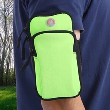 Zielona neoprenowa torba na ramię idealna do sportu, biegania, joggingu