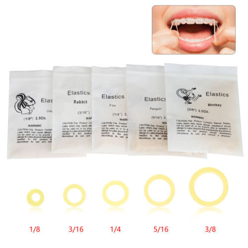 Dental Orthodontic Elastics Chain latex Elastic Ligature Ties Bands for