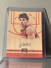 Nikola Vucevic 2012-13 Threads Basketball Wood Rookie Card Autograph 