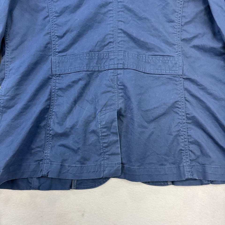 Eddie Bauer legendwash blazer jacket womens T20 Blue Stretch Barn Chore
