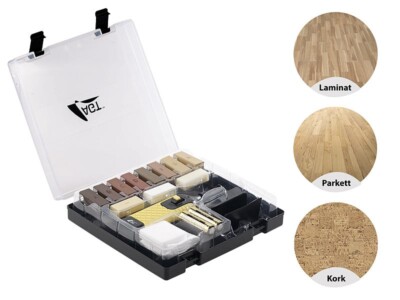 Absatz Reparatur Holzreparatur Set AGT Fußboden-Reparaturset Für Parkett Und Laminat, Möbel, Türen Vinyl Reparaturset Reparaturset Für Kratzer Im Laminat