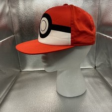 Pokemon Ash Ketchum Trucker Hat Pokeball 2021 Nintendo Youth Adjustable Snapback