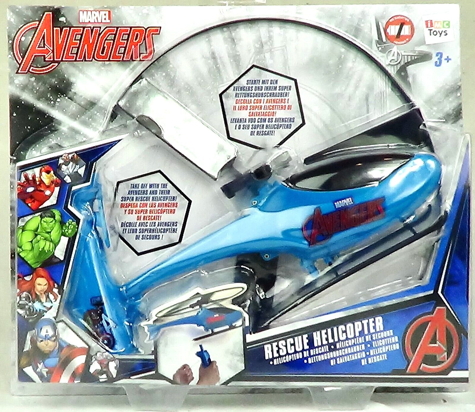 Avengers Rescue Helicopter Marvel Kids Children Present Action IMC Toys Age 3y+