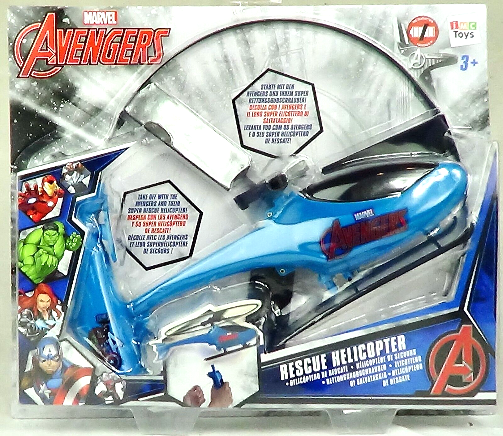 Avengers Rescue Helicopter Marvel Kids Children Present Action IMC Toys Age 3y+