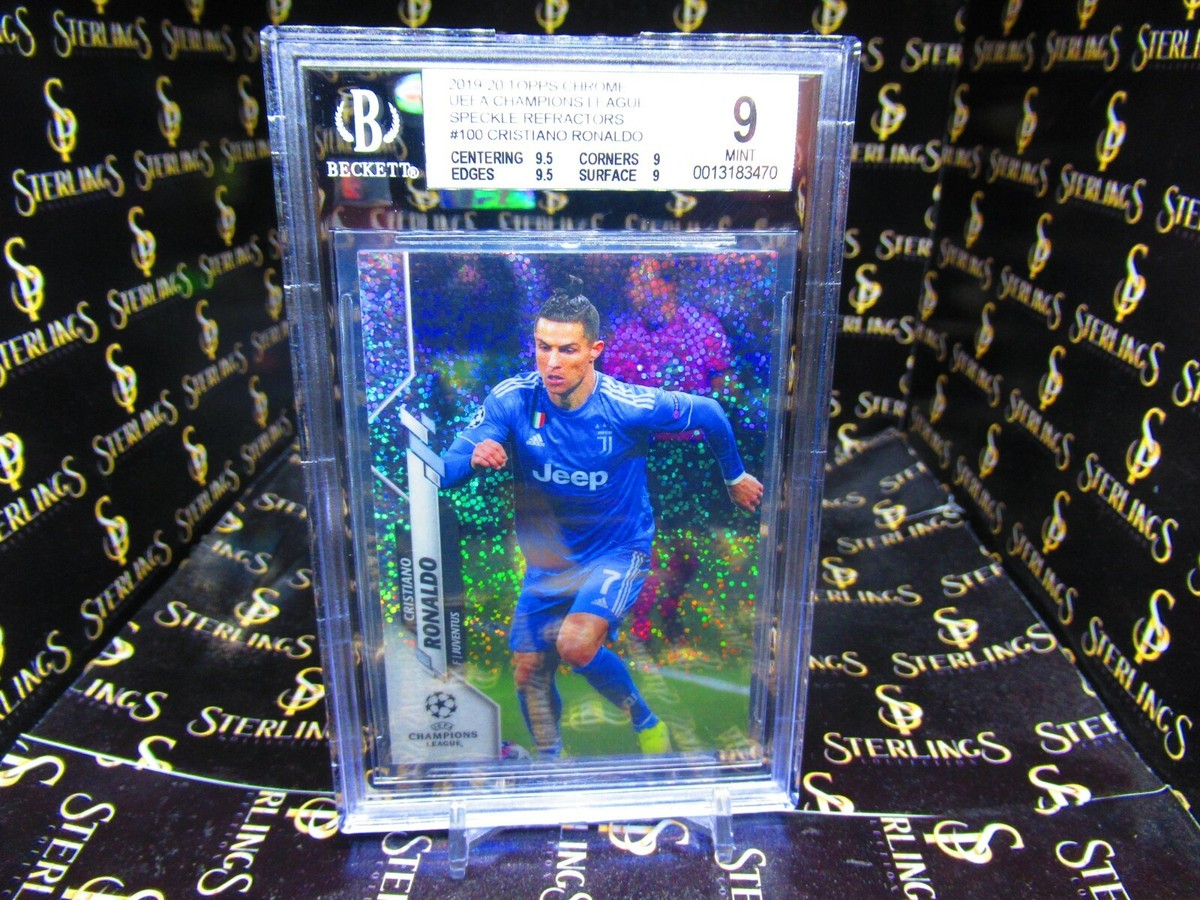 0 PSA Topps #81 PEDRI #100 2020 Topps Chrome UCL Speckle Refractor