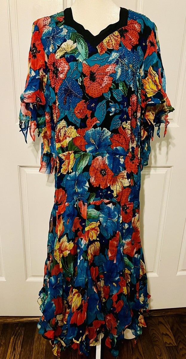 diane freis dress designer 90s Diane Freis Pink Floral Halter Dress-XS/S/M La Poubelle Vintage