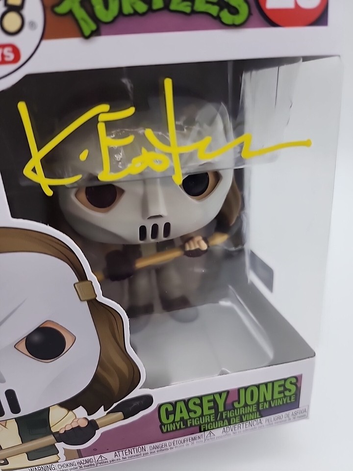 Funko Pop Retro Ninja Turtles Casey Jones 20 Kevin Eastman Signed