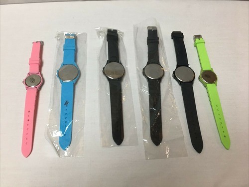 Geneva Rubber Strap Bling Fashion Watches Set of 6 EUC! - Picture 3 of 12