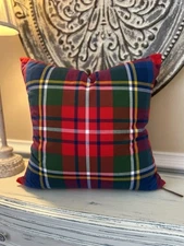 Southern Living Home Decor Plaid Holiday Decorative Pillow Cover & Insert NWT 