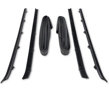 Weileite Front Door Window Channel Felt Trim Seal Weather Stripping Kit