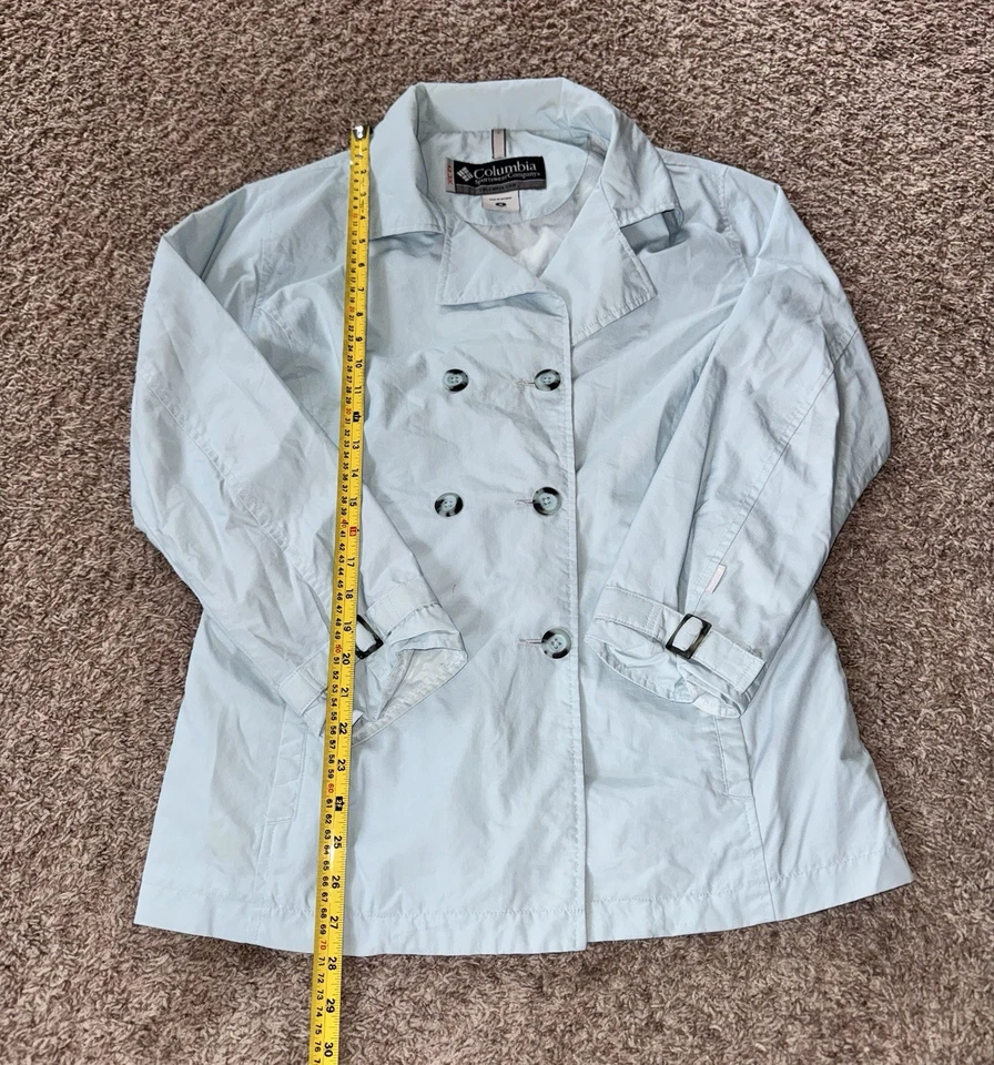 Chaqueta Blazer Columbia Para Mujer Talla M Azul Prendas Exteriores Cuello Botón Nylon Foto 2 de 4