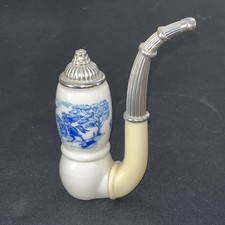 Vtg Avon Dutch Smoking Pipe Glass Tai Winds Cologne After Shave Empty Decanter