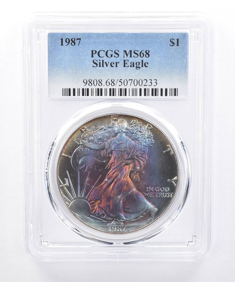 American Eagle MS 68 Graded 1987 Silver Bullion Coins for sale | eBay