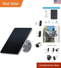 Durable Solar Panel Charger Compatible with eufyCam - 9.8ft USB-C Cable Included