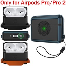 For AirPods Pro 1/2 Stand Case Shockproof Rugged Drop Protection Cover/Lanyard