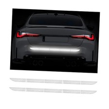 Car Trunk Anti-Tailgating Warning Stickers, Waterproof Rear Bumper 2 PCS White