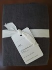 2 Pottery Barn Belgian Flax Linen KING Shams Ebony 4289601
