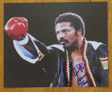 Boxing Hall of Famer AARON "Hawk Time" PRYOR (d. 2016) signed 8x10 Photo #1 COA