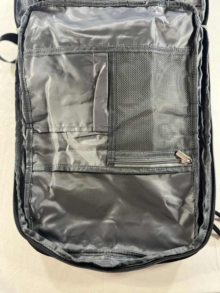 旅行背包 手提背包,黑色 25L 升 — 第 2/4 张图片