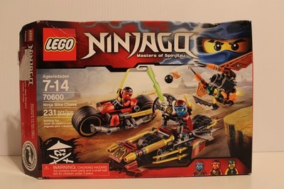 LEGO Ninjago 70600 Ninja Bike Chase NEW Open Box, Box Damaged Sealed Bags