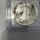 1993-P American Silver Eagle ICG PR70 DCAM BLACK LABEL Austin Hutto Signed 1/249