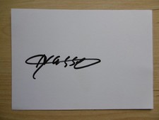 Nasser Al-Khelaifi "Paris St Germain" autograph signed 10x15 cm index card